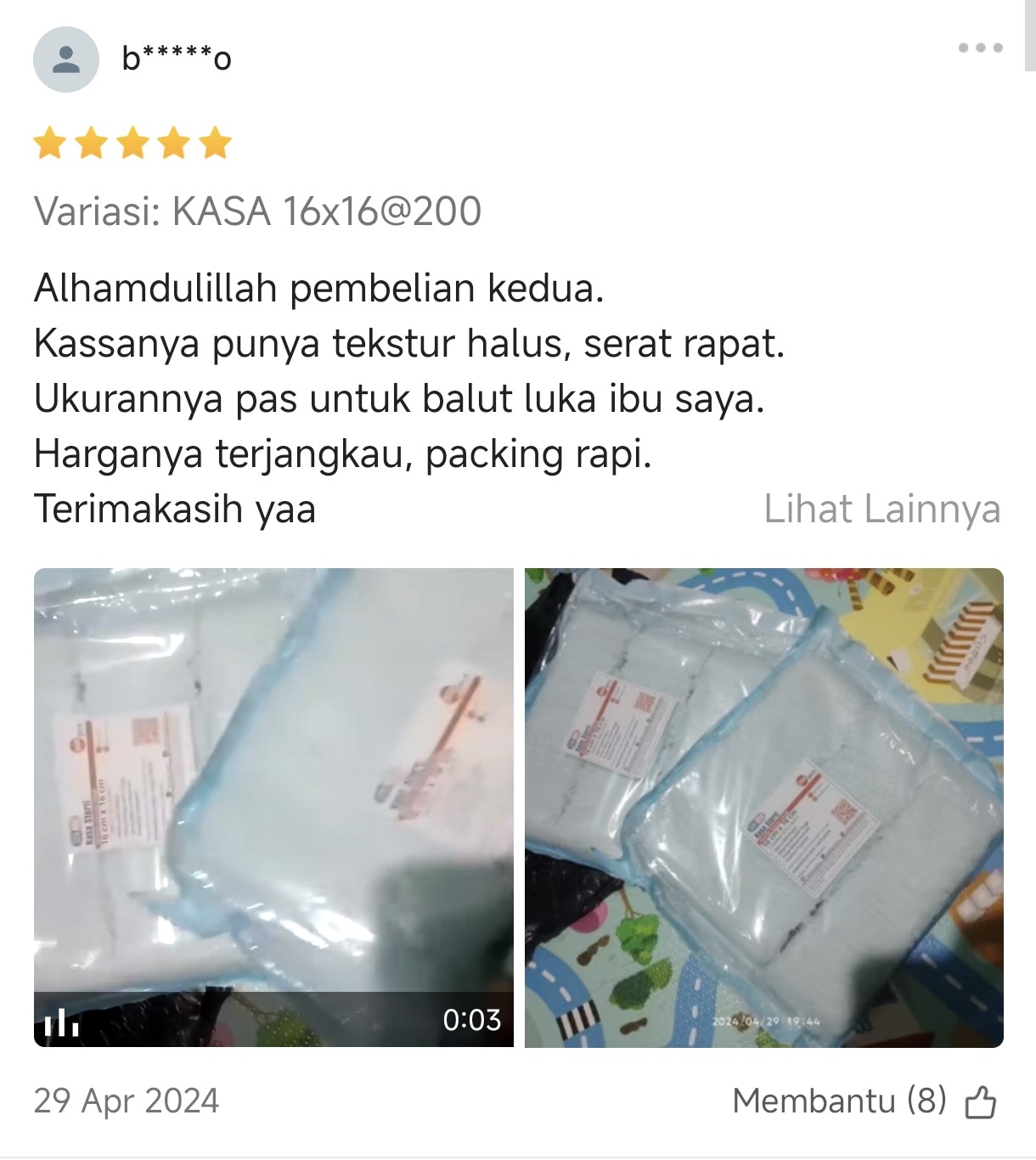 Bukti Ulasan 2
