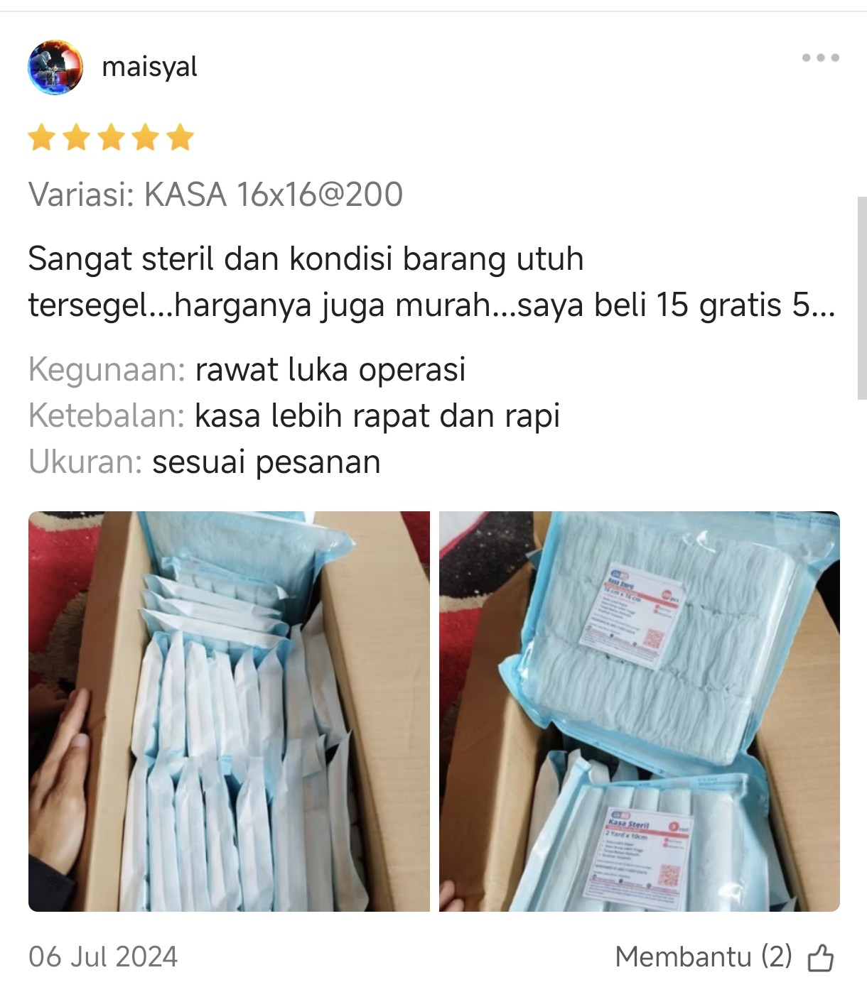 Bukti Ulasan 3